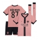 Paris Saint-Germain Joao Neves #87 Kolmaspaita Lapsille 2024-25 Lyhythihainen (+ Lyhyet housut)
