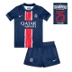 Paris Saint-Germain Kotipaita Lapsille 2024-25 UCL Champions Lyhythihainen (+ Lyhyet housut)