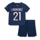 Paris Saint-Germain Lucas Hernandez #21 Kotipaita Lapsille 2023-24 Lyhythihainen (+ Lyhyet housut)