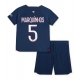 Paris Saint-Germain Marquinhos #5 Kotipaita Lapsille 2023-24 Lyhythihainen (+ Lyhyet housut)