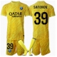 Paris Saint-Germain Matvei Safonov #39 Maalivahti Kolmaspaita Lapsille 2024-25 Lyhythihainen (+ Lyhyet housut)