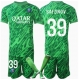 Paris Saint-Germain Matvei Safonov #39 Maalivahti Kotipaita Lapsille 2024-25 Lyhythihainen (+ Lyhyet housut)
