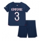 Paris Saint-Germain Presnel Kimpembe #3 Kotipaita Lapsille 2023-24 Lyhythihainen (+ Lyhyet housut)