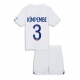 Paris Saint-Germain Presnel Kimpembe #3 Vieraspaita Lapsille 2023-24 Lyhythihainen (+ Lyhyet housut)