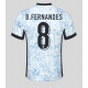 Portugali Bruno Fernandes #8 Vieraspaita EM-Kisat 2024 Lyhythihainen