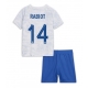 Ranska Adrien Rabiot #14 Vieraspaita Lapsille MM-kisat 2022 Lyhythihainen (+ Lyhyet housut)