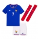 Ranska Antoine Griezmann #7 Kotipaita Lapsille EM-Kisat 2024 Lyhythihainen (+ Lyhyet housut)