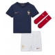 Ranska Antoine Griezmann #7 Kotipaita Lapsille MM-kisat 2022 Lyhythihainen (+ Lyhyet housut)