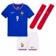 Ranska Olivier Giroud #9 Kotipaita Lapsille EM-Kisat 2024 Lyhythihainen (+ Lyhyet housut)
