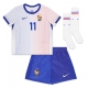 Ranska Ousmane Dembele #11 Vieraspaita Lapsille EM-Kisat 2024 Lyhythihainen (+ Lyhyet housut)
