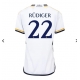 Real Madrid Antonio Rudiger #22 Kotipaita Naisten 2023-24 Lyhythihainen