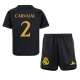 Real Madrid Daniel Carvajal #2 Kolmaspaita Lapsille 2023-24 Lyhythihainen (+ Lyhyet housut)
