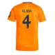 Real Madrid David Alaba #4 Vieraspaita 2024-25 Lyhythihainen