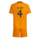 Real Madrid David Alaba #4 Vieraspaita Lapsille 2024-25 Lyhythihainen (+ Lyhyet housut)