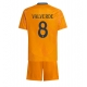 Real Madrid Federico Valverde #8 Vieraspaita Lapsille 2024-25 Lyhythihainen (+ Lyhyet housut)