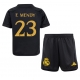 Real Madrid Ferland Mendy #23 Kolmaspaita Lapsille 2023-24 Lyhythihainen (+ Lyhyet housut)