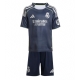 Real Madrid Jude Bellingham #5 Vieraspaita Lapsille 2025-26 Lyhythihainen (+ Lyhyet housut)