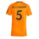 Real Madrid Jude Bellingham #5 Vieraspaita Naisten 2024-25 Lyhythihainen