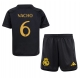 Real Madrid Nacho #6 Kolmaspaita Lapsille 2023-24 Lyhythihainen (+ Lyhyet housut)