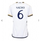 Real Madrid Nacho #6 Kotipaita Naisten 2023-24 Lyhythihainen