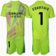 Real Madrid Thibaut Courtois #1 Maalivahti Kolmaspaita Lapsille 2024-25 Lyhythihainen (+ Lyhyet housut)