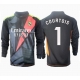 Real Madrid Thibaut Courtois #1 Maalivahti Vieraspaita 2024-25 Pitkähihainen