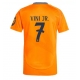 Real Madrid Vinicius Junior #7 Vieraspaita 2024-25 Lyhythihainen