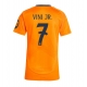 Real Madrid Vinicius Junior #7 Vieraspaita Naisten 2024-25 Lyhythihainen