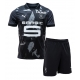 Stade Rennais Kolmaspaita Lapsille 2024-25 Lyhythihainen (+ Lyhyet housut)