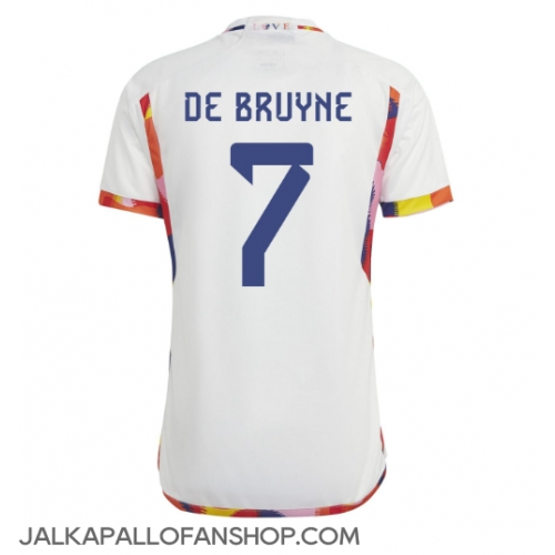 Belgia Kevin De Bruyne #7 Vieraspaita MM-kisat 2022 Lyhythihainen