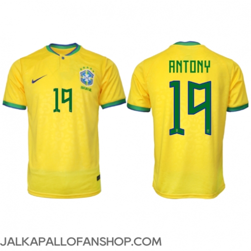 Brasilia Antony #19 Kotipaita MM-kisat 2022 Lyhythihainen