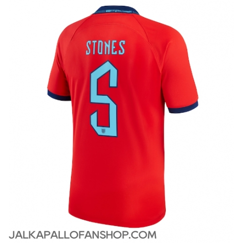 Englanti John Stones #5 Vieraspaita MM-kisat 2022 Lyhythihainen