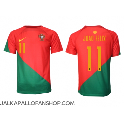 Portugali Joao Felix #11 Kotipaita MM-kisat 2022 Lyhythihainen