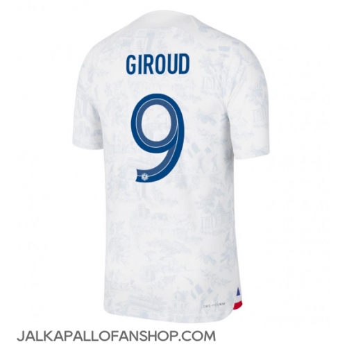 Ranska Olivier Giroud #9 Vieraspaita MM-kisat 2022 Lyhythihainen
