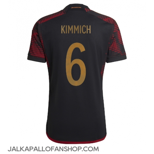 Saksa Joshua Kimmich #6 Vieraspaita MM-kisat 2022 Lyhythihainen