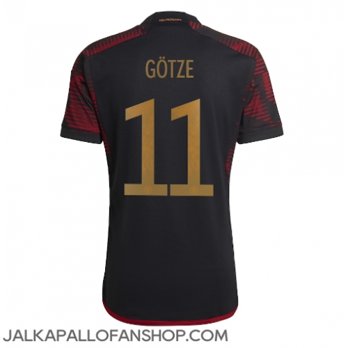 Saksa Mario Gotze #11 Vieraspaita MM-kisat 2022 Lyhythihainen